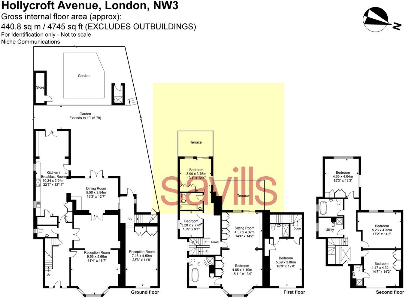 Hollycroft Avenue, Hampstead, London, NW3 floorplan