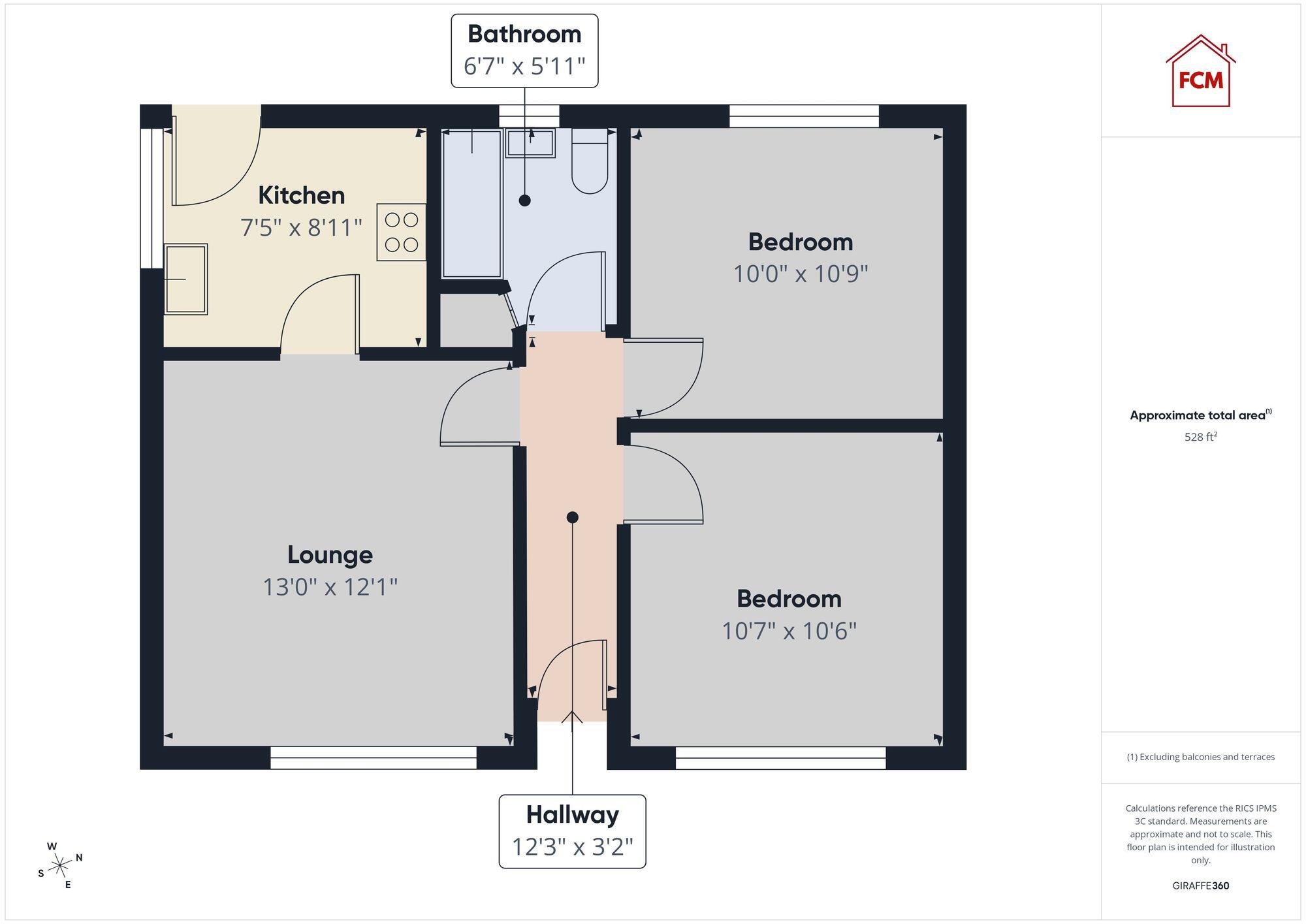 Monkwray Brow, Whitehaven, CA28 floorplan