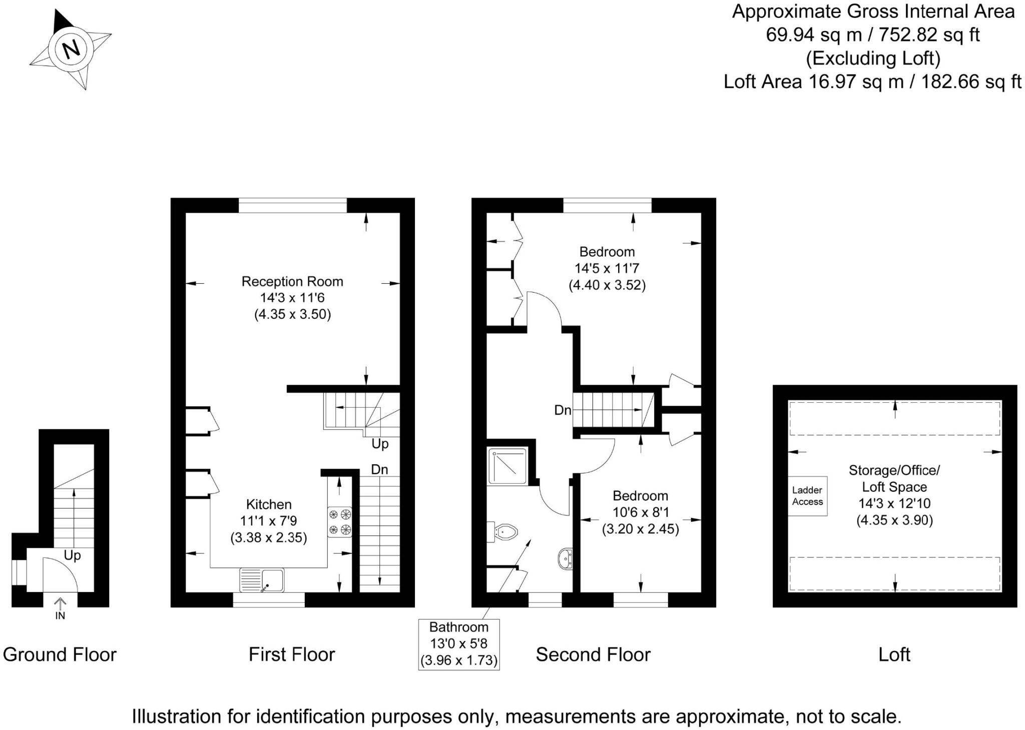 Berkeley Close, Ware floorplan