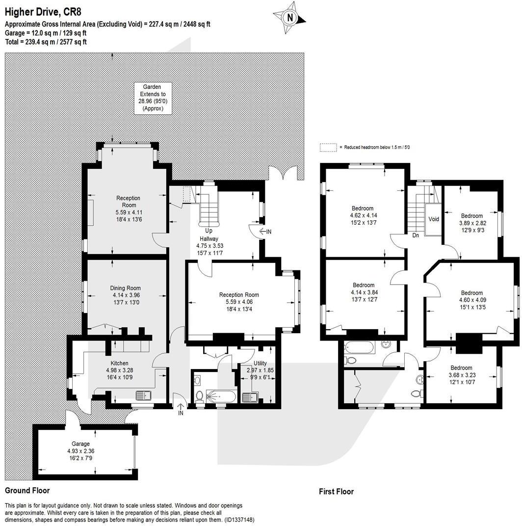 Higher Drive, Purley floorplan