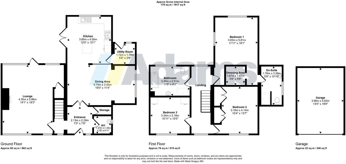 London Road, Appleton WA4 floorplan