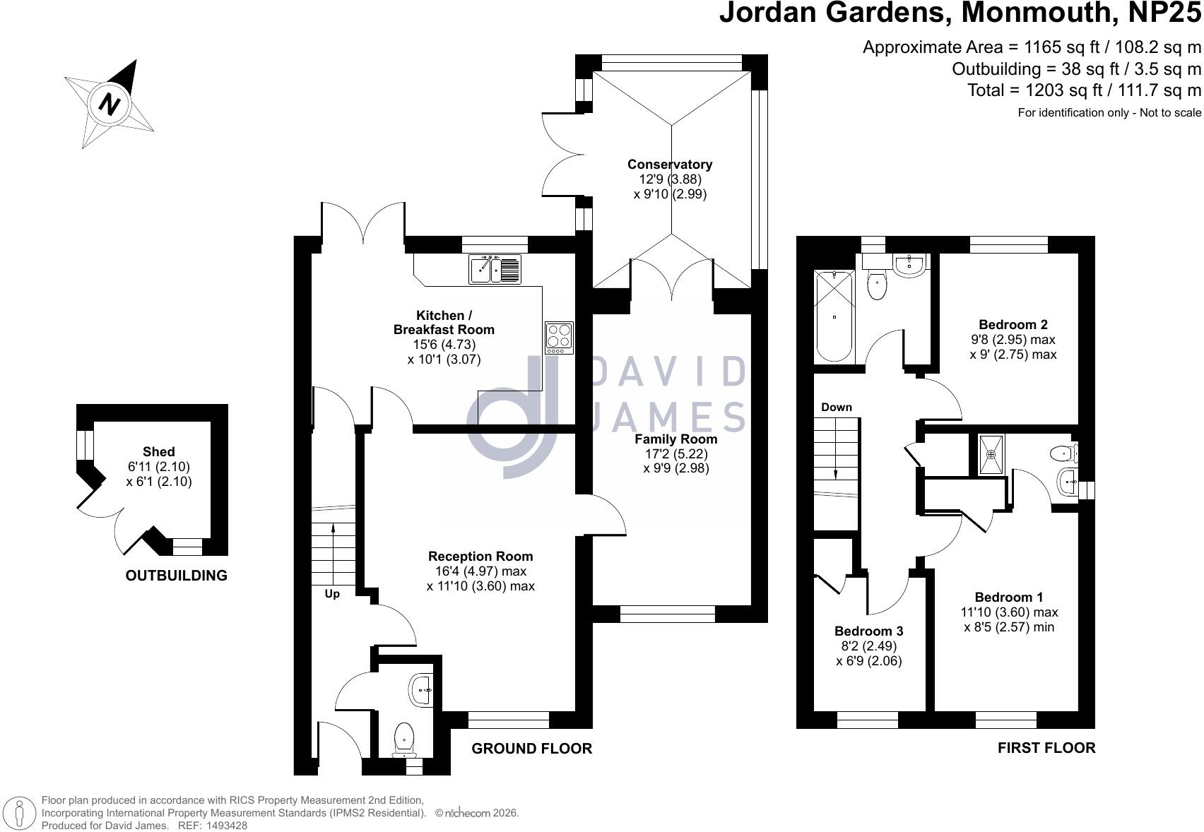 Jordan Gardens, Monmouth, Monmouthshire, NP25 floorplan