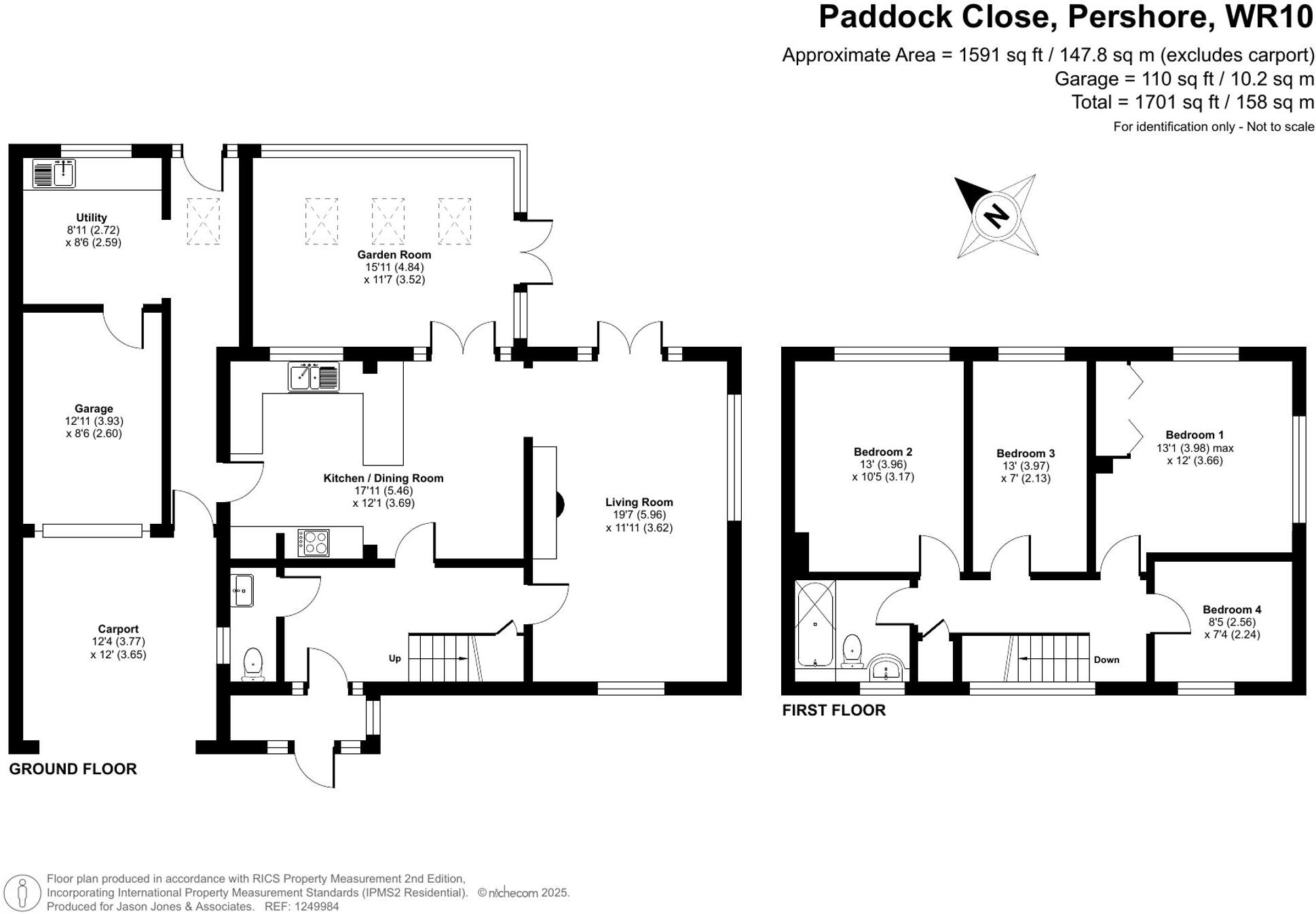 Paddock Close, Pershore, WR10 floorplan