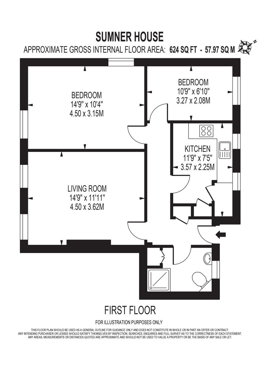 Watts Grove, London floorplan