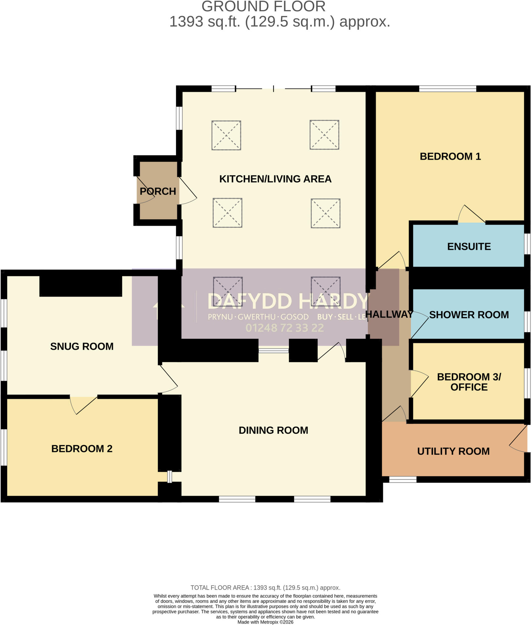 Penisarwaun, Caernarfon, Gwynedd, LL55 floorplan
