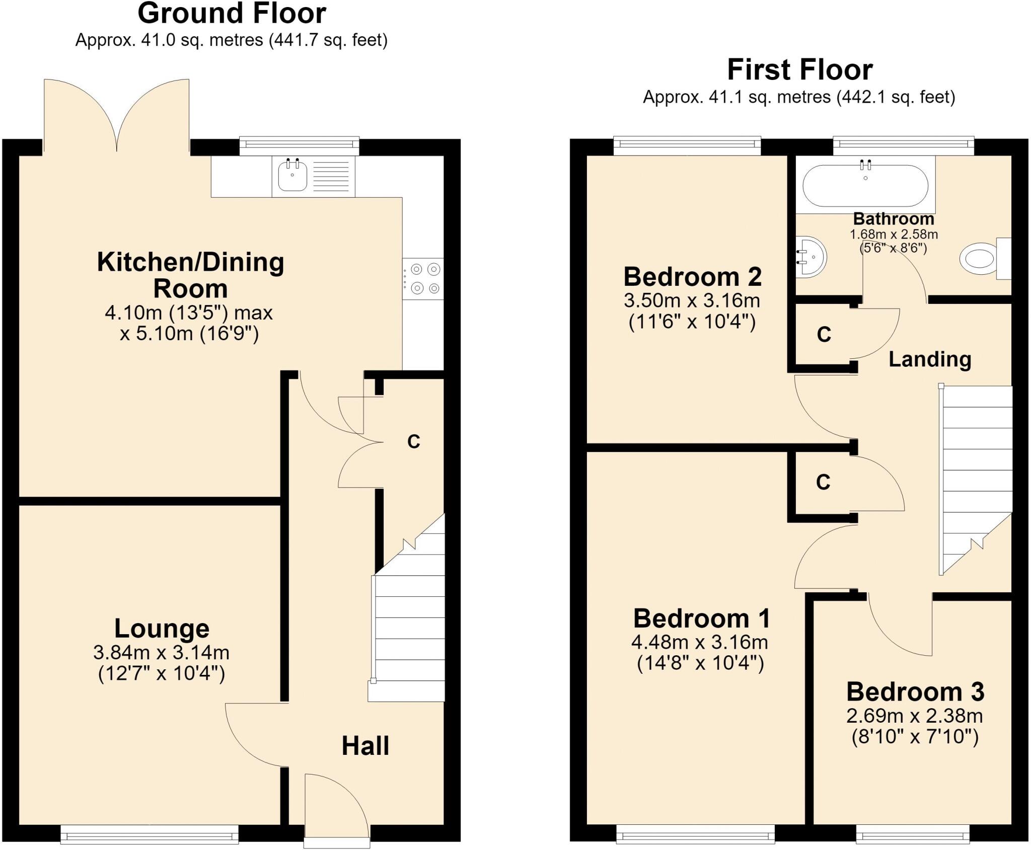 Noble Meadow, Wardle, OL12 9TR floorplan