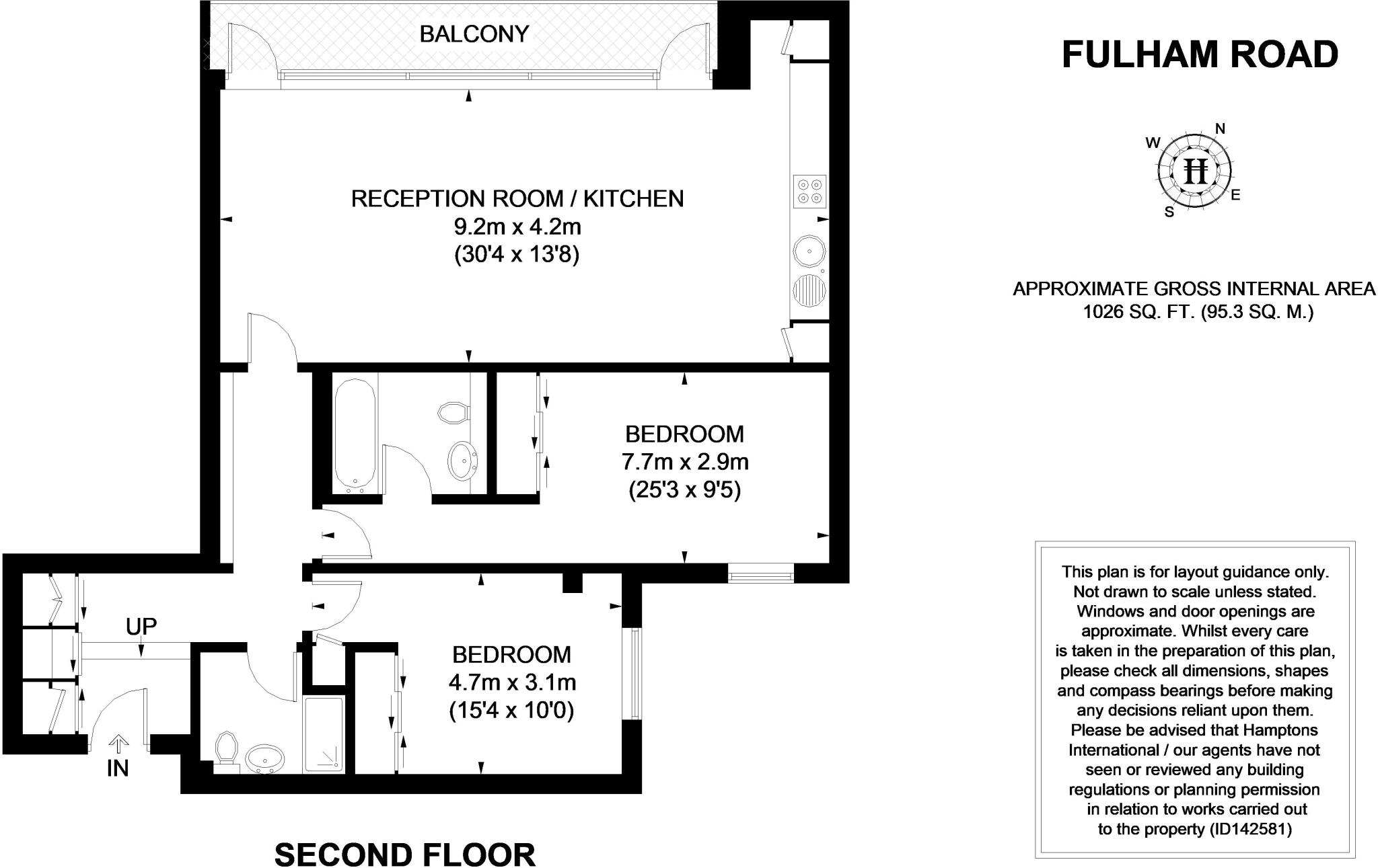 Fulham Road Chelsea SW3 floorplan