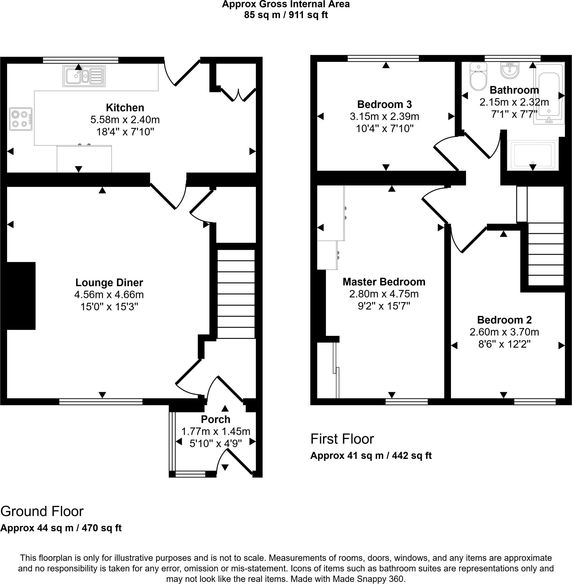 Cheviot View, Seghill, Cramlington, Northumberland, NE23 7SS floorplan
