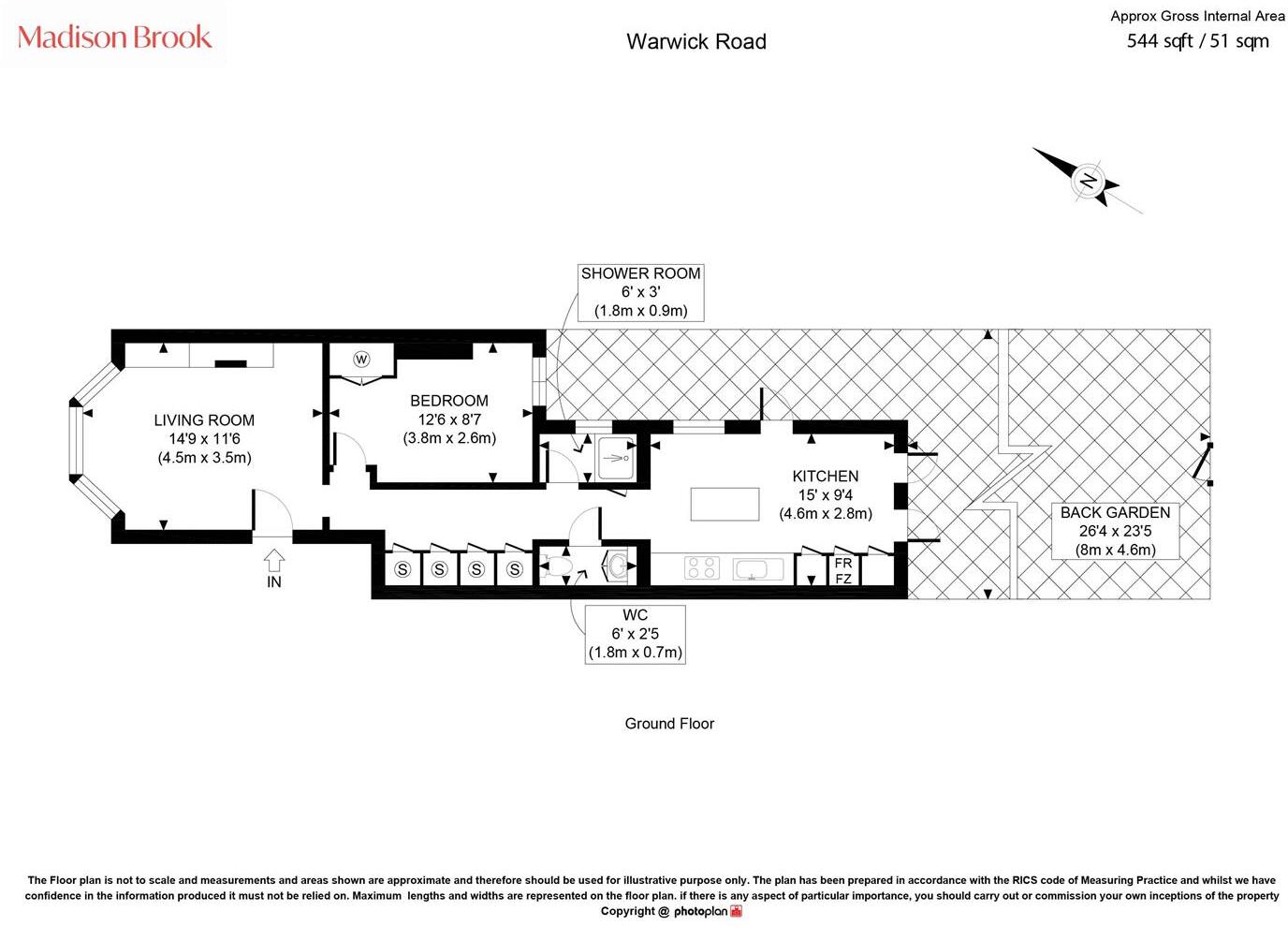 Warwick Road, Hampton Wick floorplan