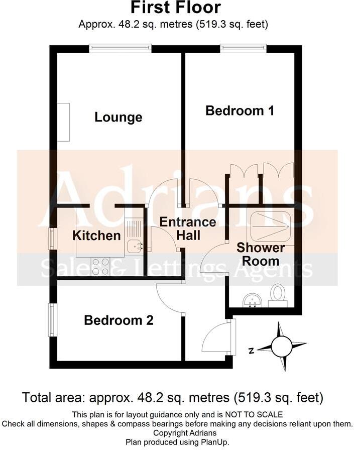 Roberts Court, Baddow Road, CM2 floorplan
