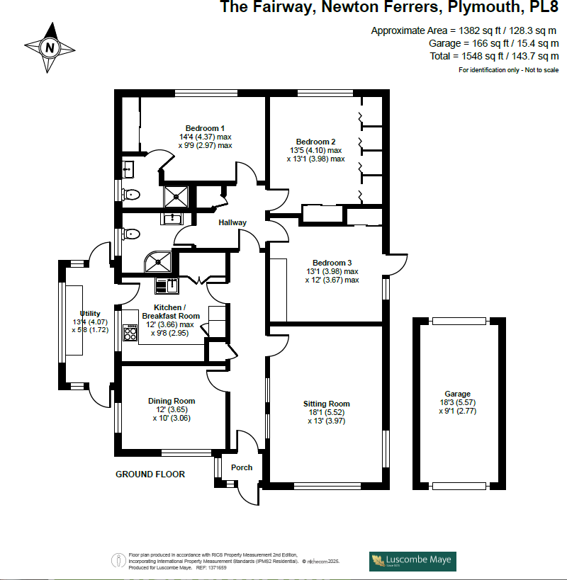 The Fairway, NEWTON FERRERS, South Devon floorplan