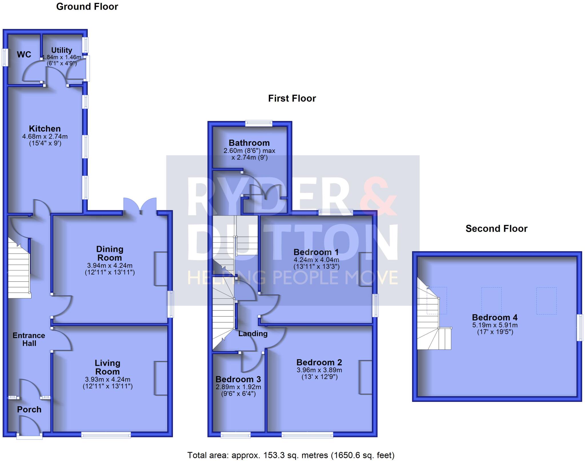 Scar Lane, Huddersfield, West Yorkshire, HD3 floorplan