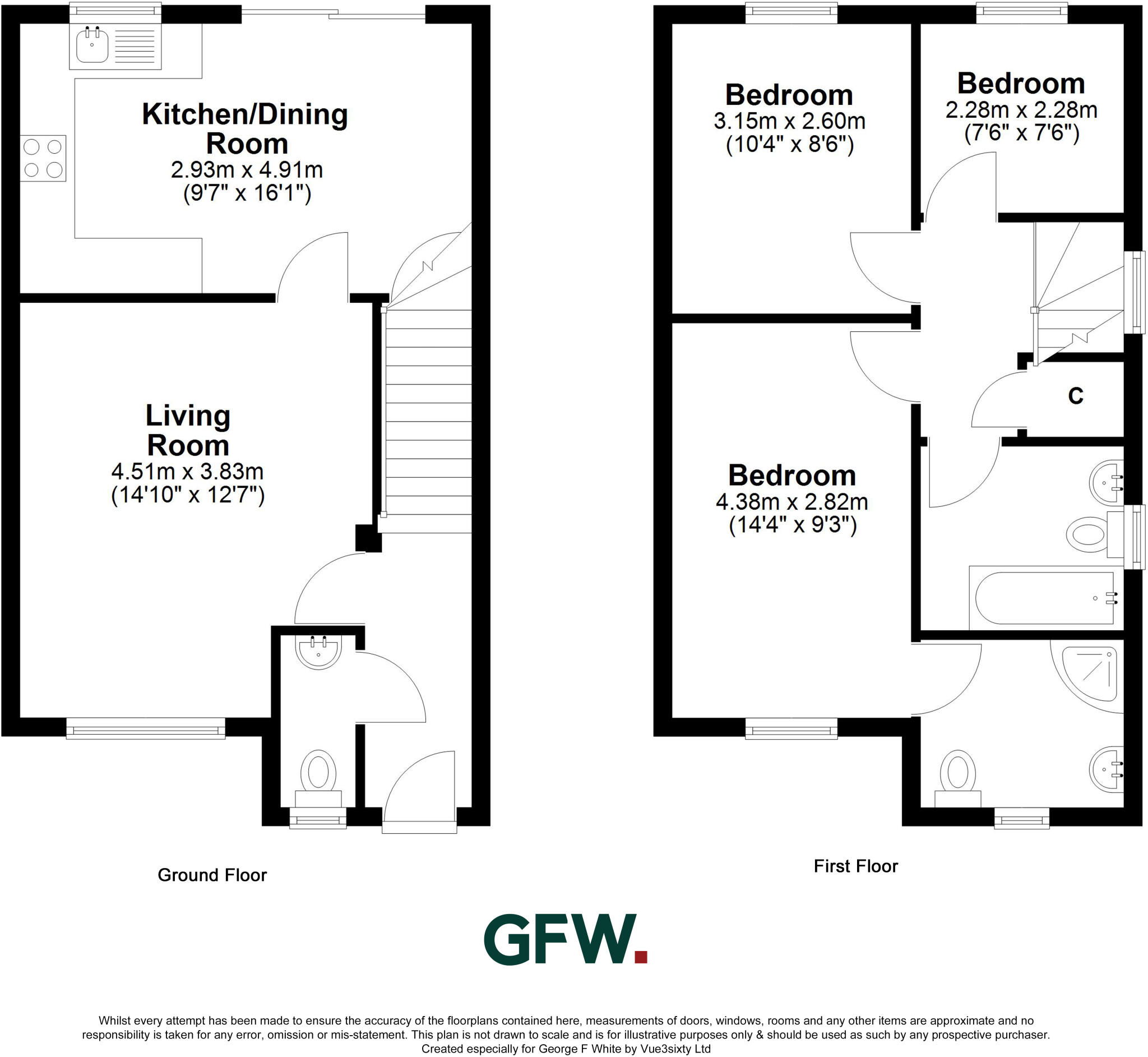 60, Peirse Close, Bedale, North Yorkshire, DL8 floorplan