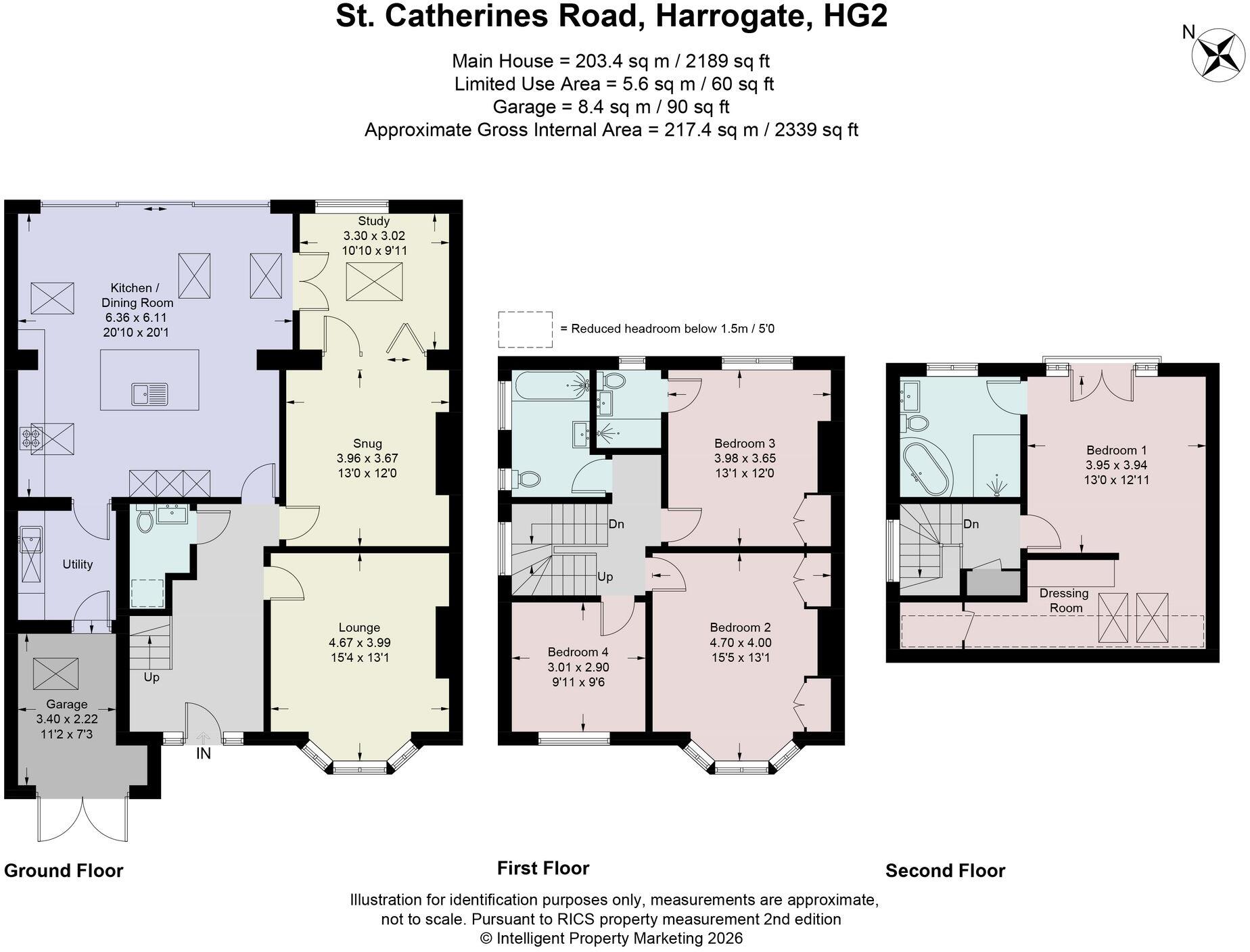 St. Catherines Road, Harrogate, HG2 floorplan