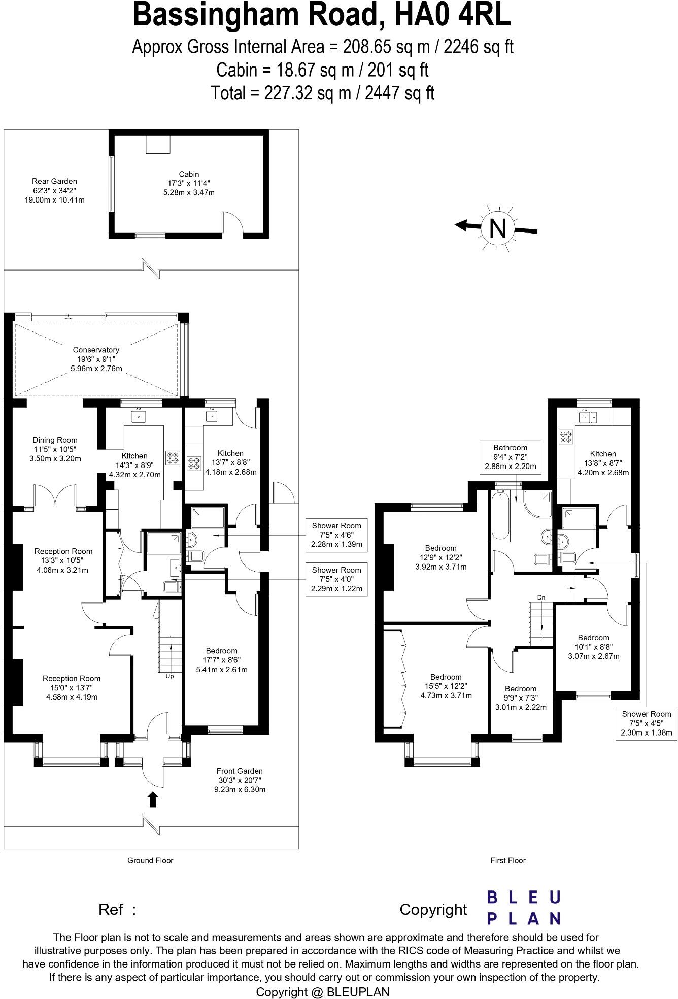 Bassingham Road Wembley Middlesex HA0 4RL floorplan