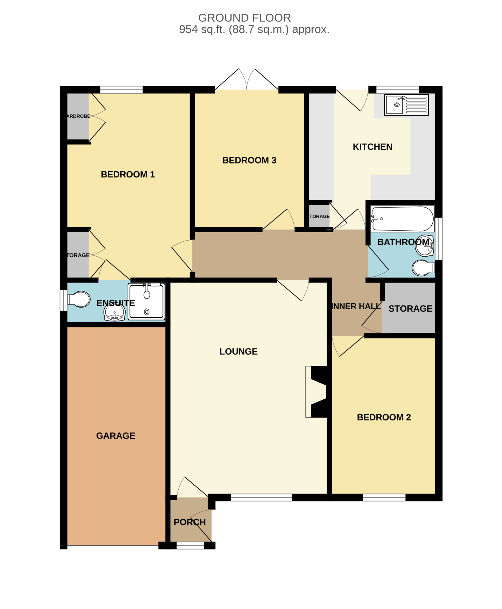 Bellward Close, Spital floorplan