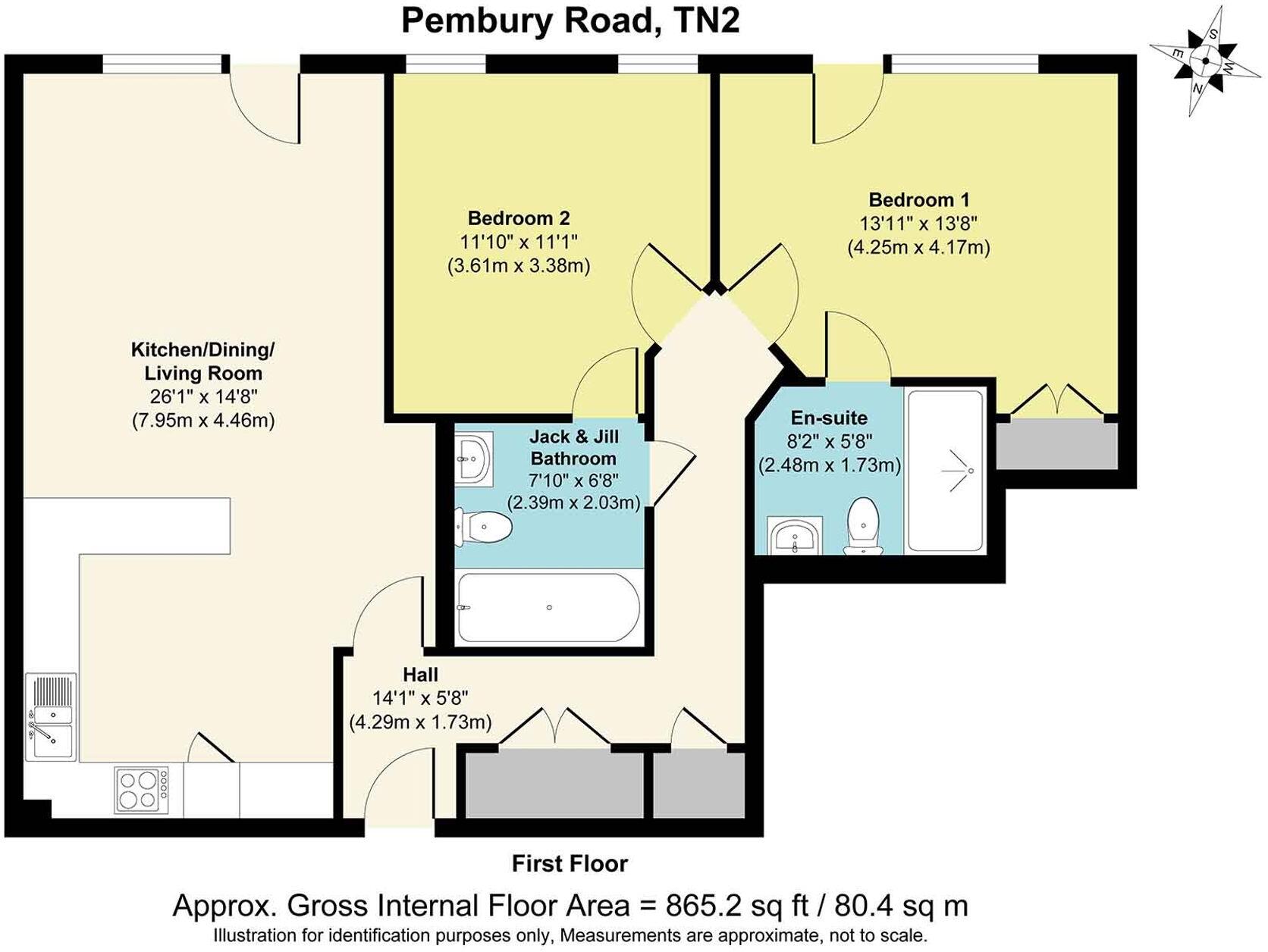 Pembury Road, Tunbridge Wells, TN2 floorplan
