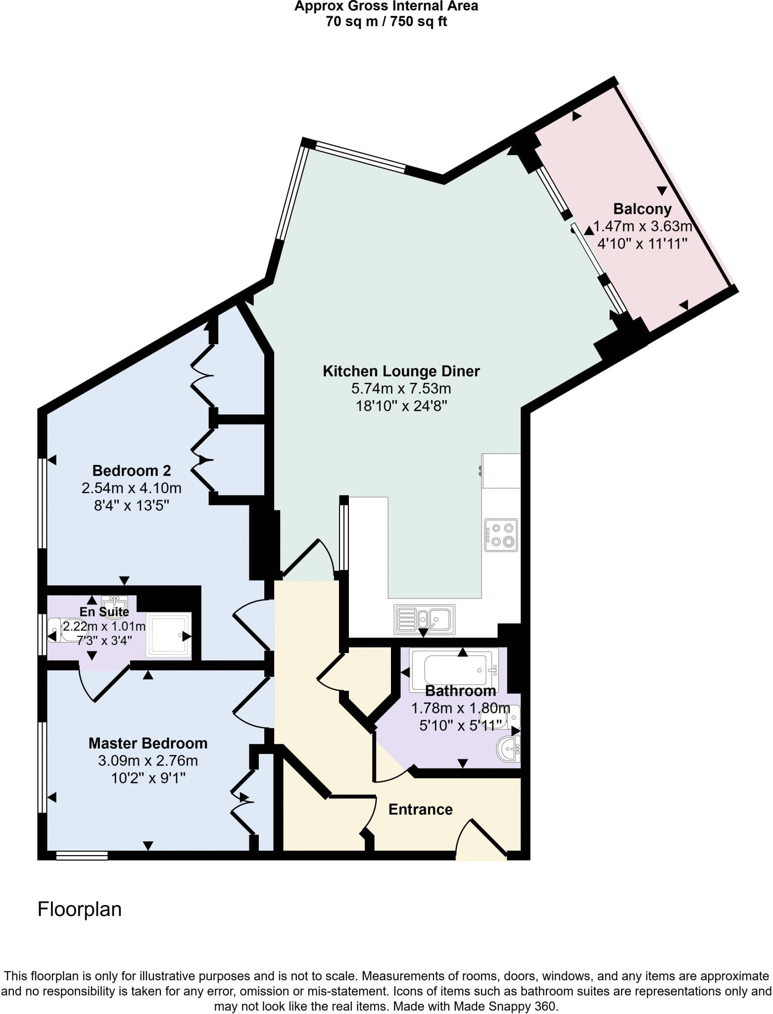 Richmond Gate Richmond Hill Drive, Bournemouth floorplan