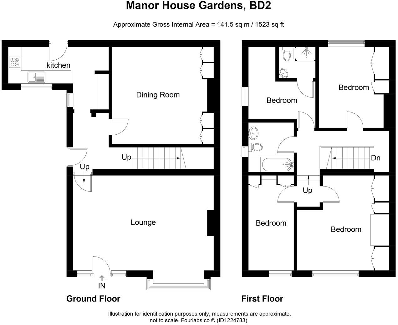Manor House Gardens, Leeds Rd, Eccleshill floorplan