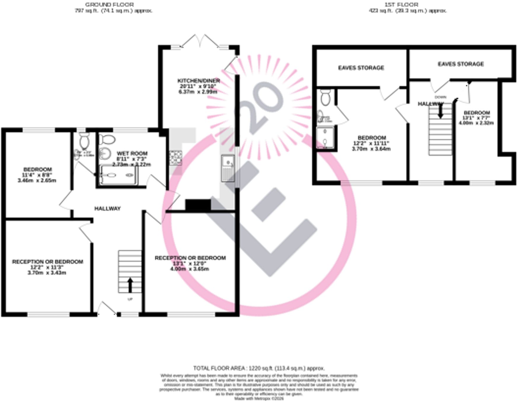 West End Road, Morecambe, LA4 floorplan