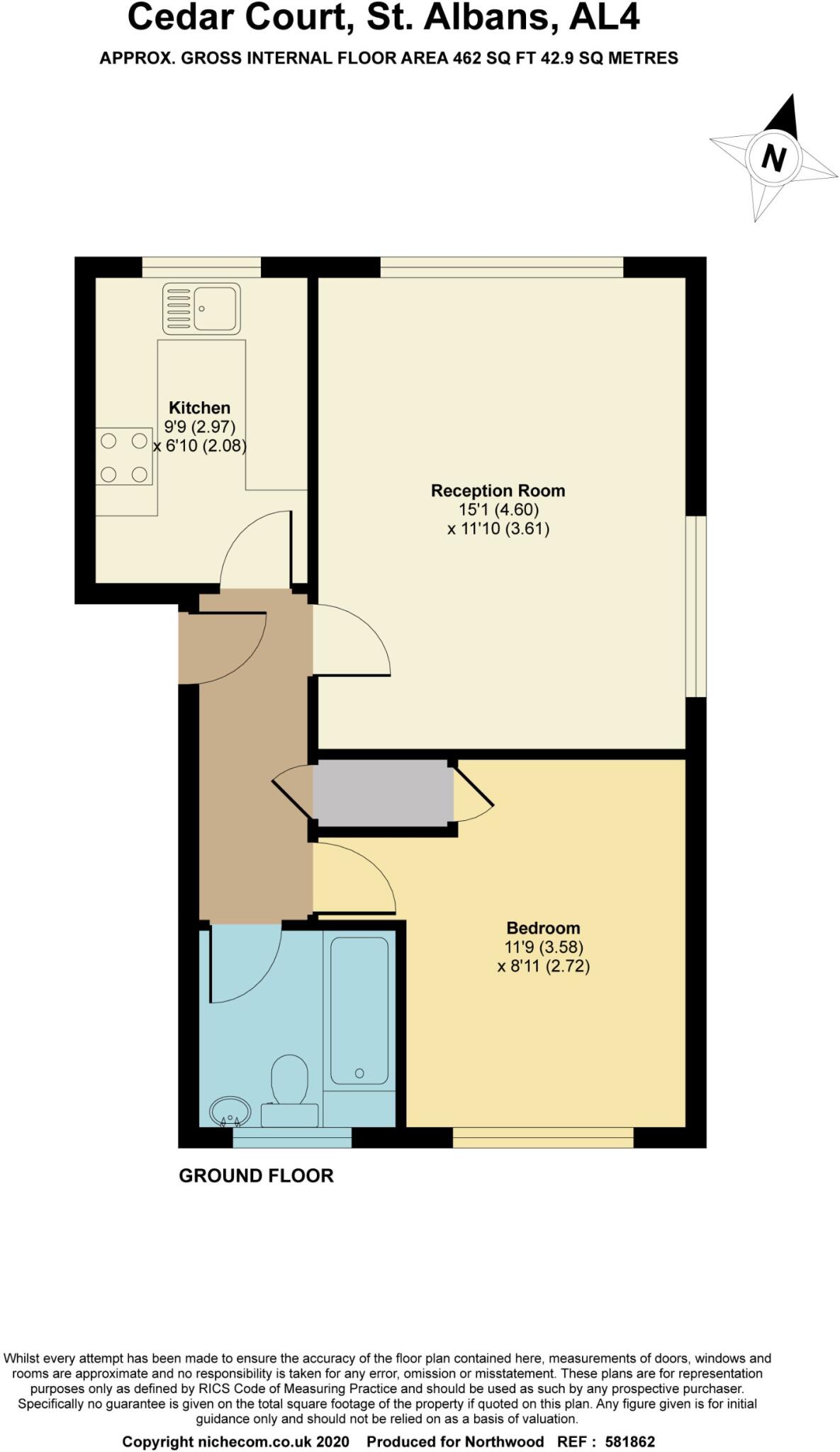 Cedar Court, St Albans, AL4 floorplan
