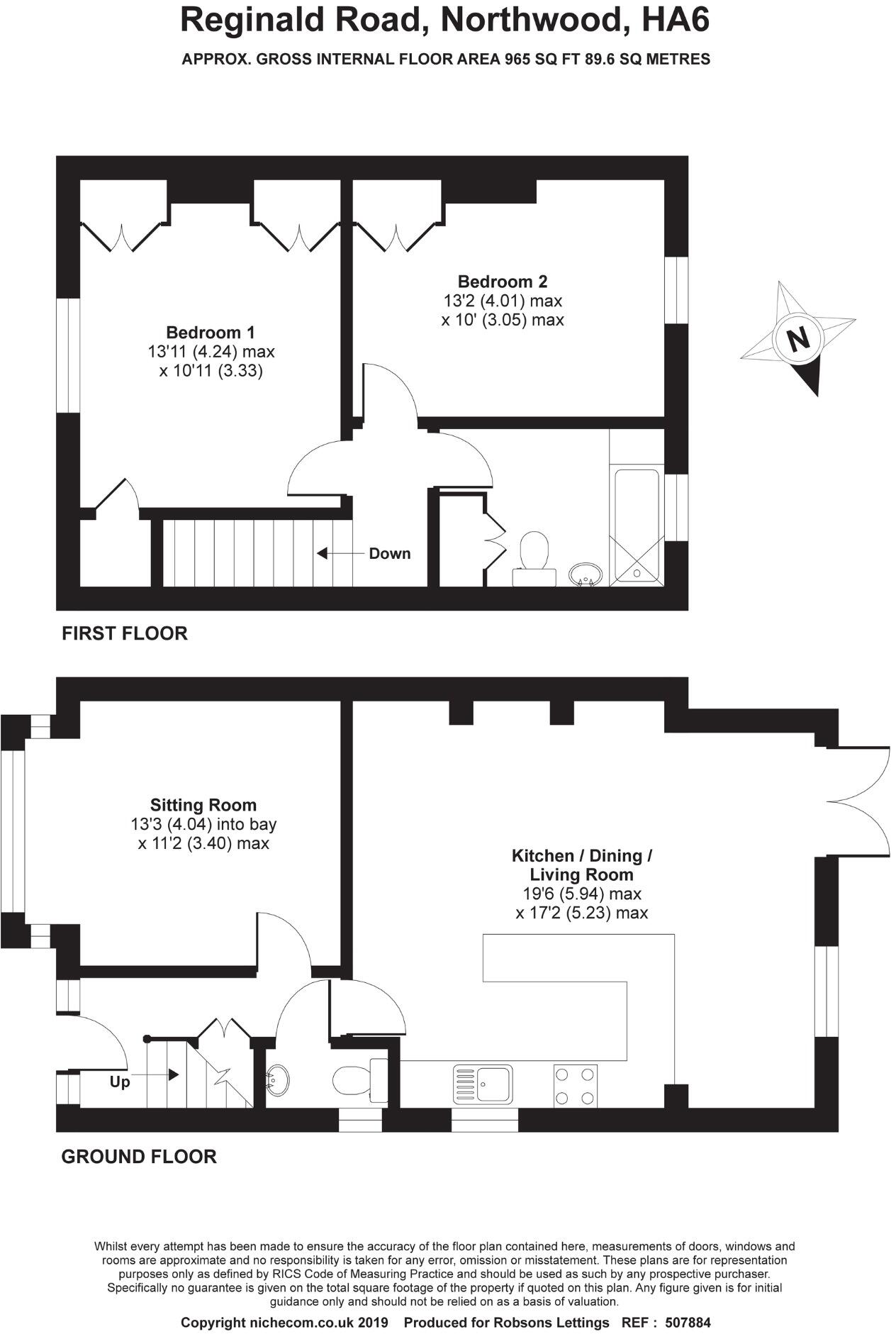 Reginald Road, Northwood floorplan