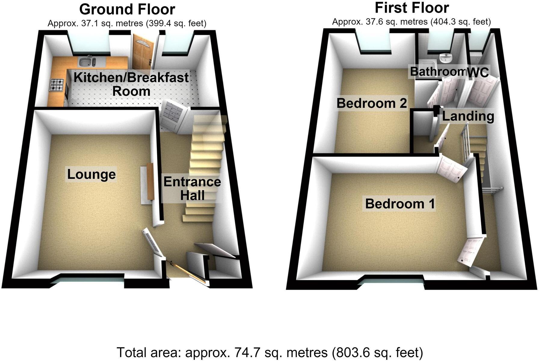 Clos Guto, Caerphilly, CF83 floorplan