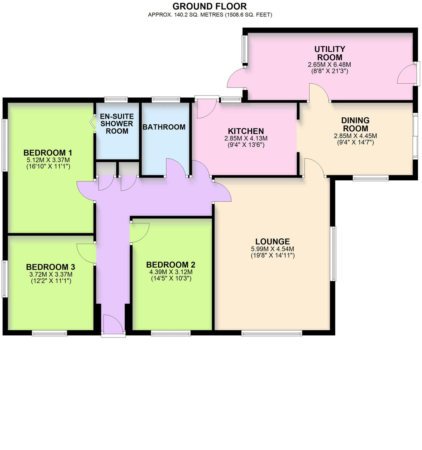 Lytham Road, Warton, Preston, Lancashire floorplan