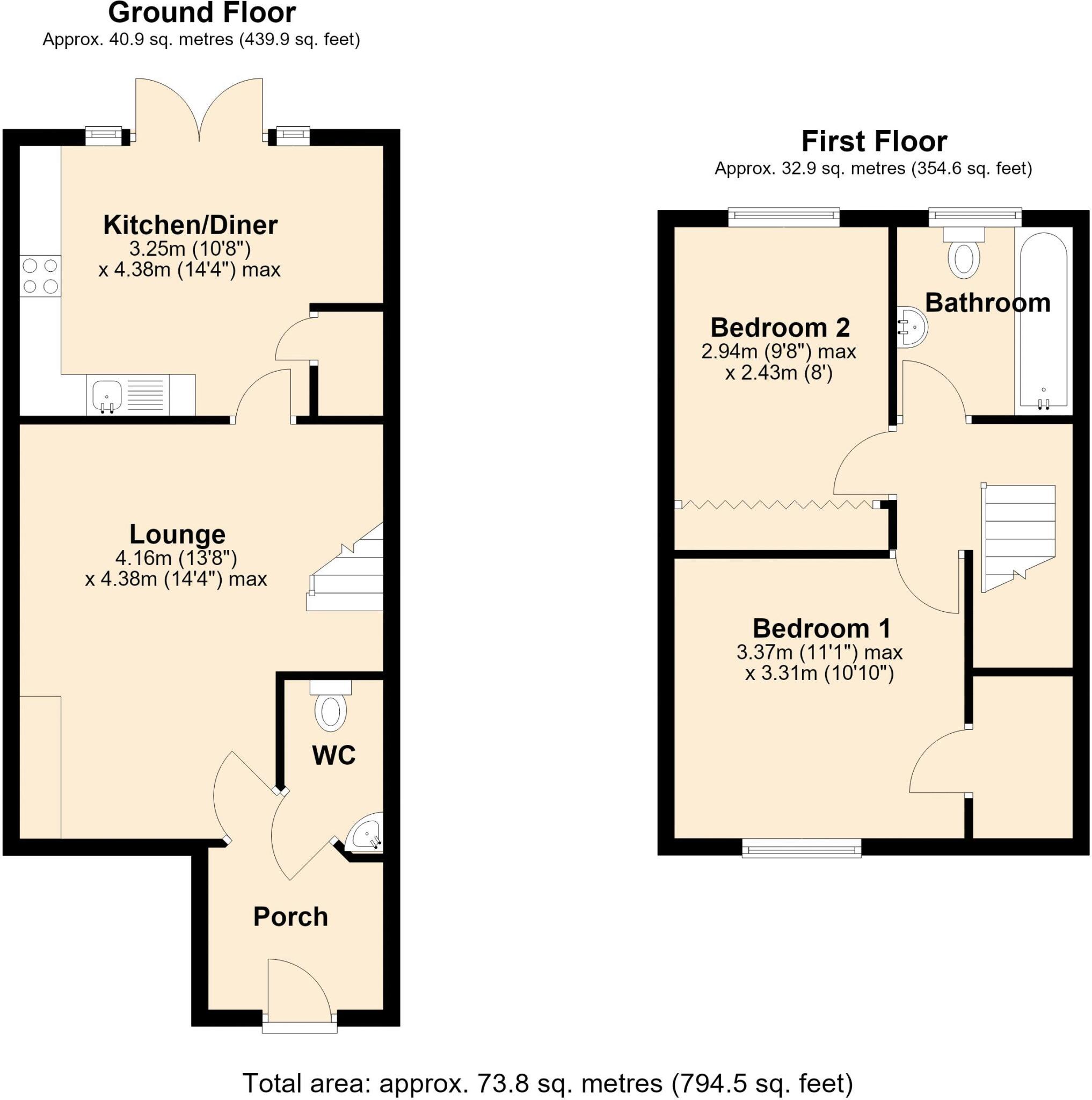 Magnolia Drive, Blakelaw floorplan