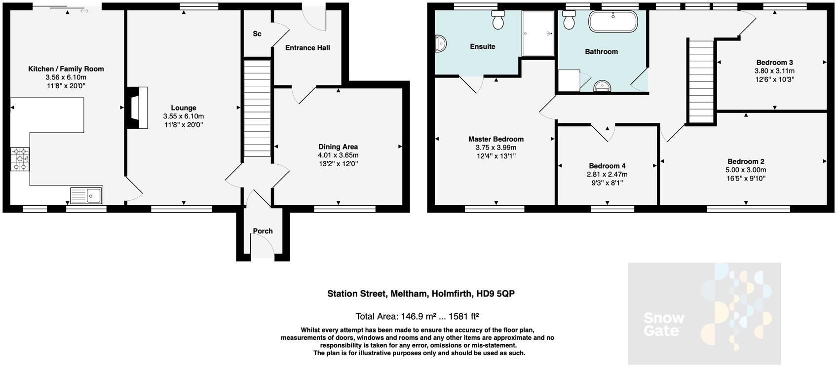 Station Street, Meltham HD9 floorplan