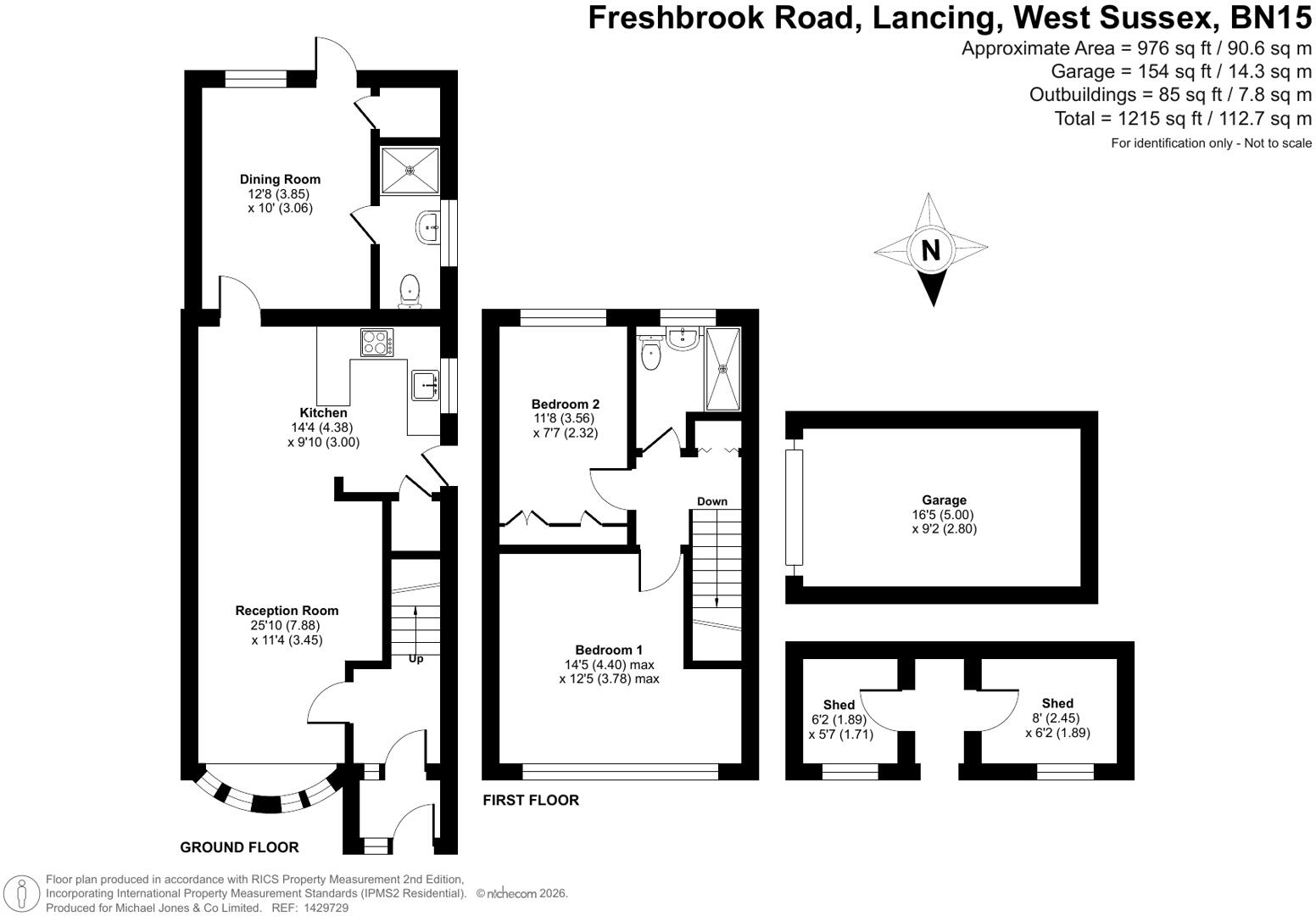 Freshbrook Road, Lancing, West Sussex, BN15 floorplan