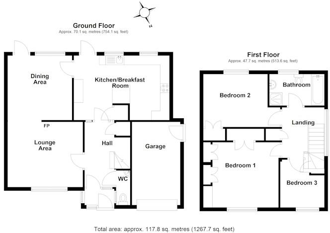 Linden Crescent, Woodford Green, IG8 floorplan