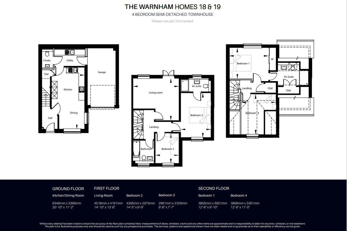7 Marlowe Close, The Brambles, Crowborough floorplan