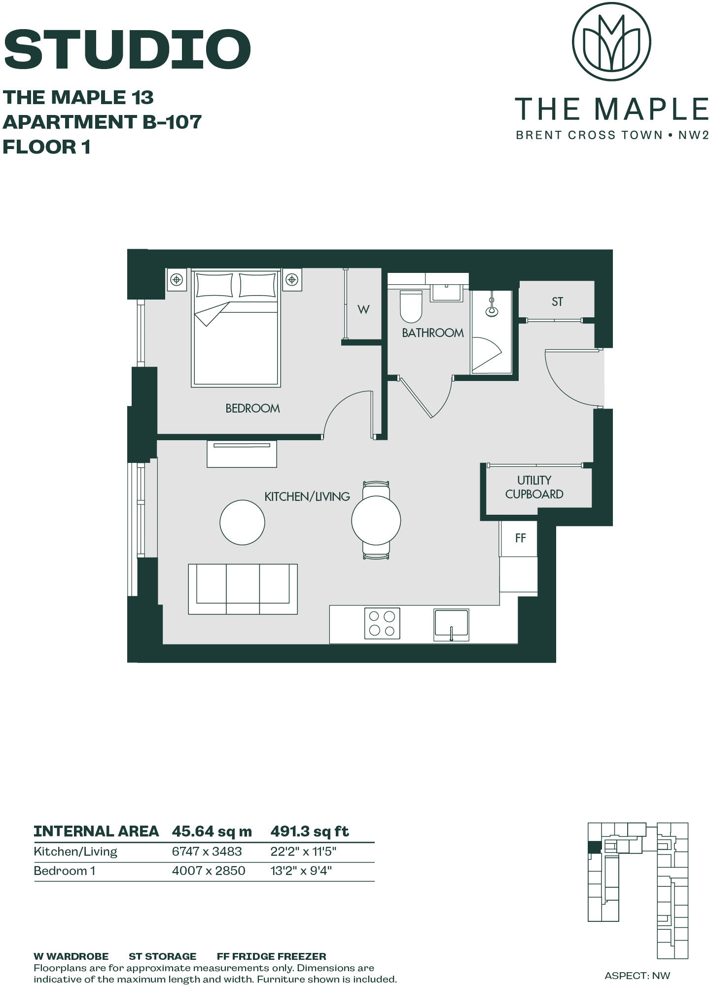 The Maple, Aviator Drive London NW2 floorplan
