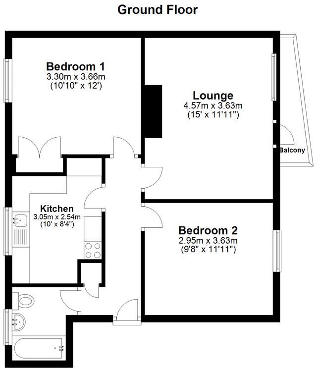 Deposit Alternative Available, Eastern Road PO3 floorplan