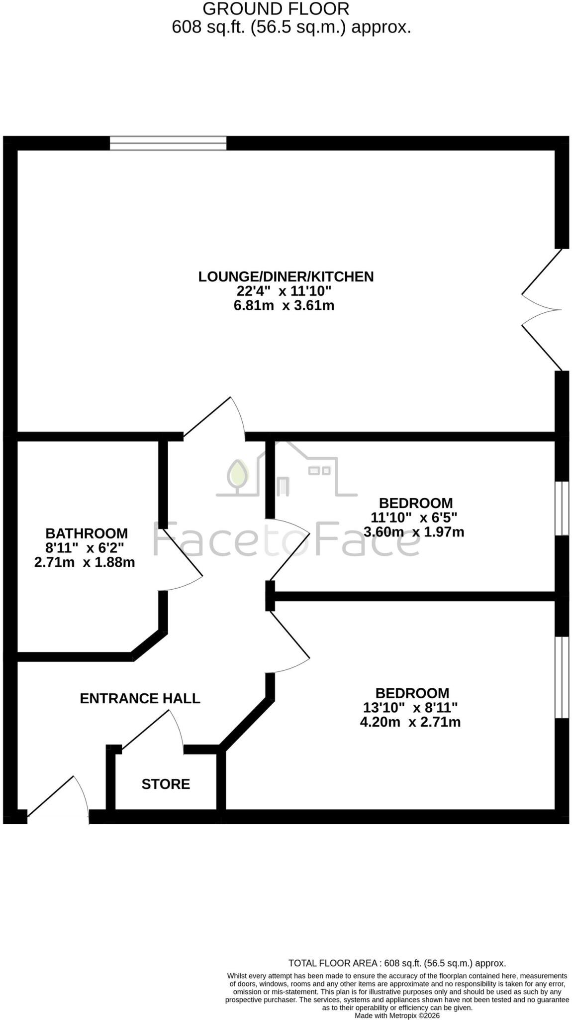Mill Fold Gardens, Littleborough, OL15 floorplan