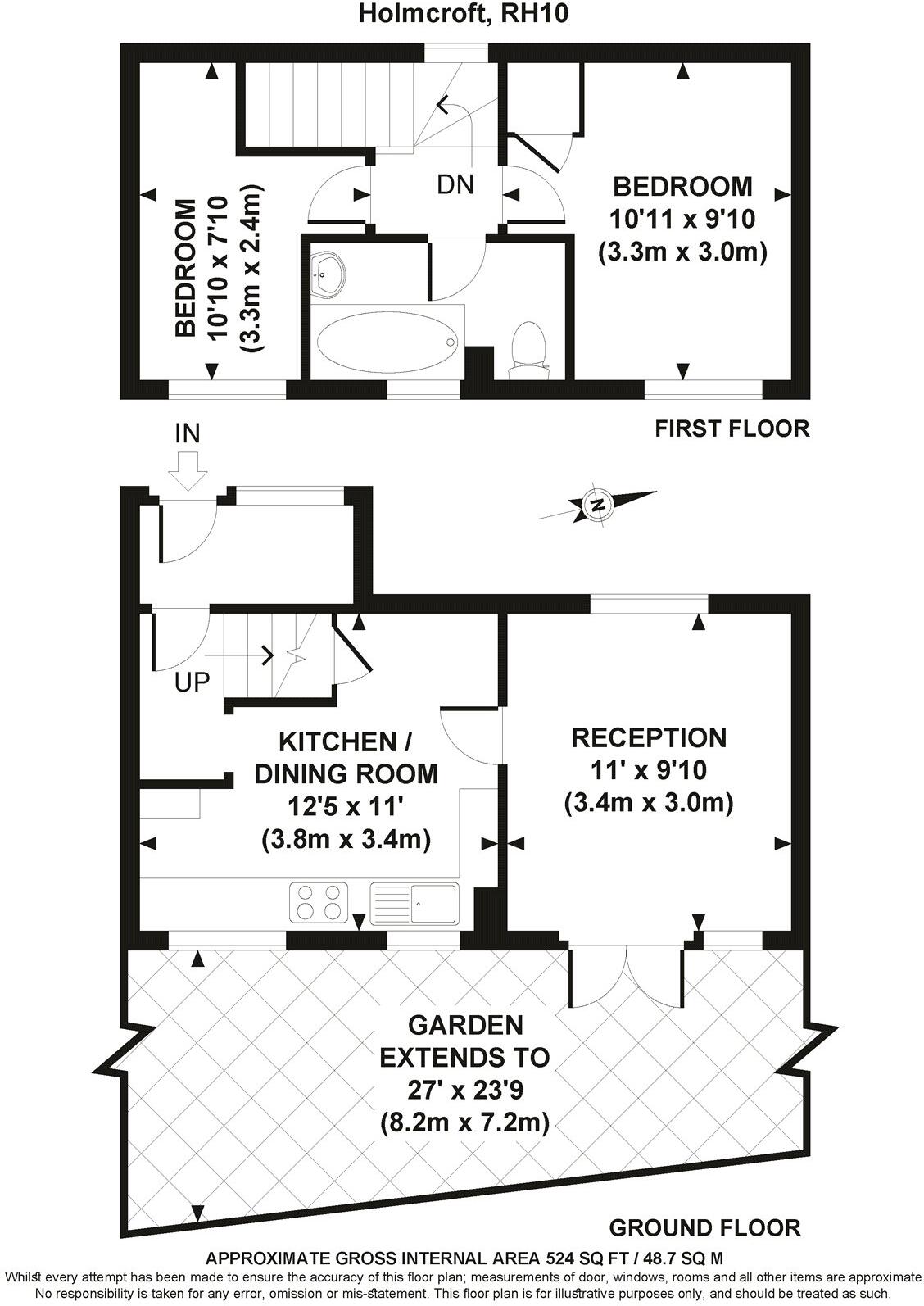 Holmcroft, Crawley, West Sussex, RH10 floorplan