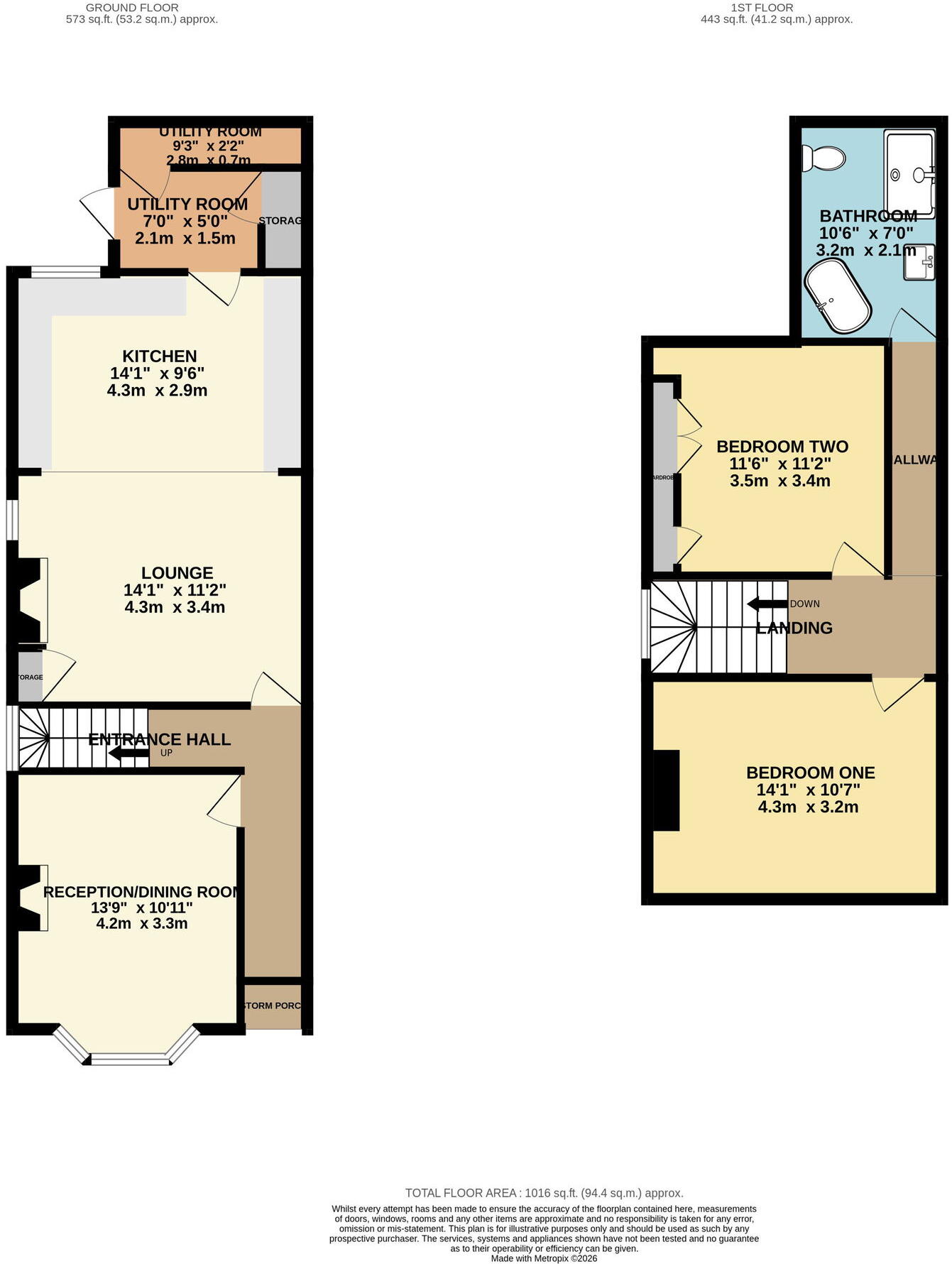 Walsall Road, Great Wyrley, Walsall, WS6 6HX floorplan