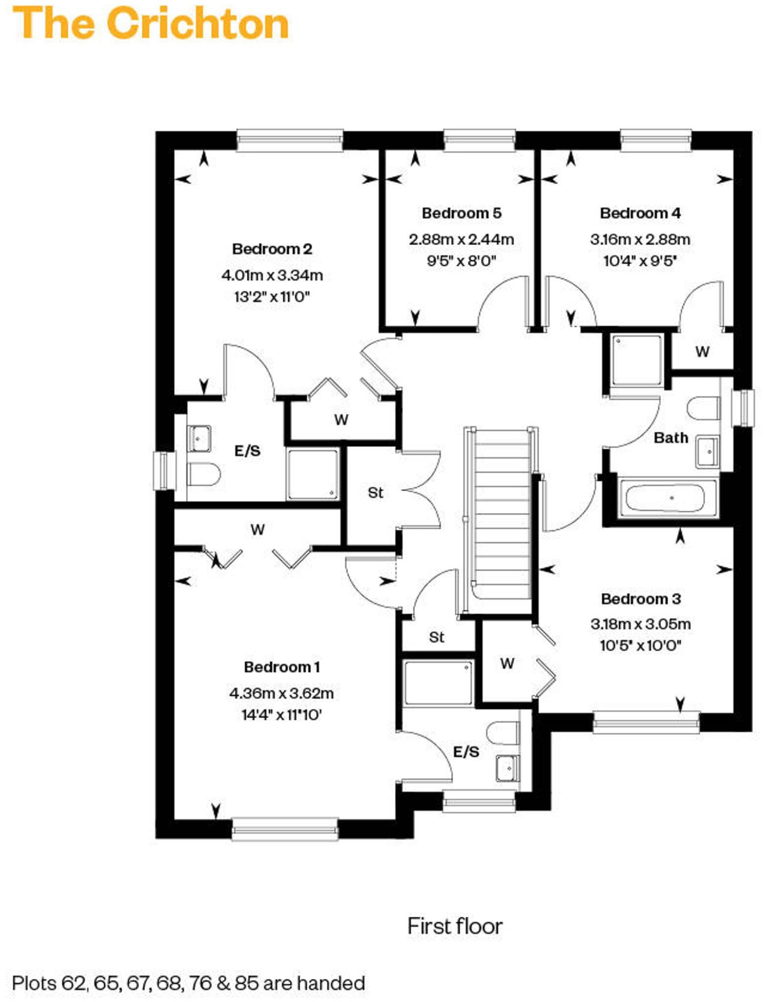 The Crichton, Plot 62, Lathallan Grange, Polmont, FK2 0YZ floorplan