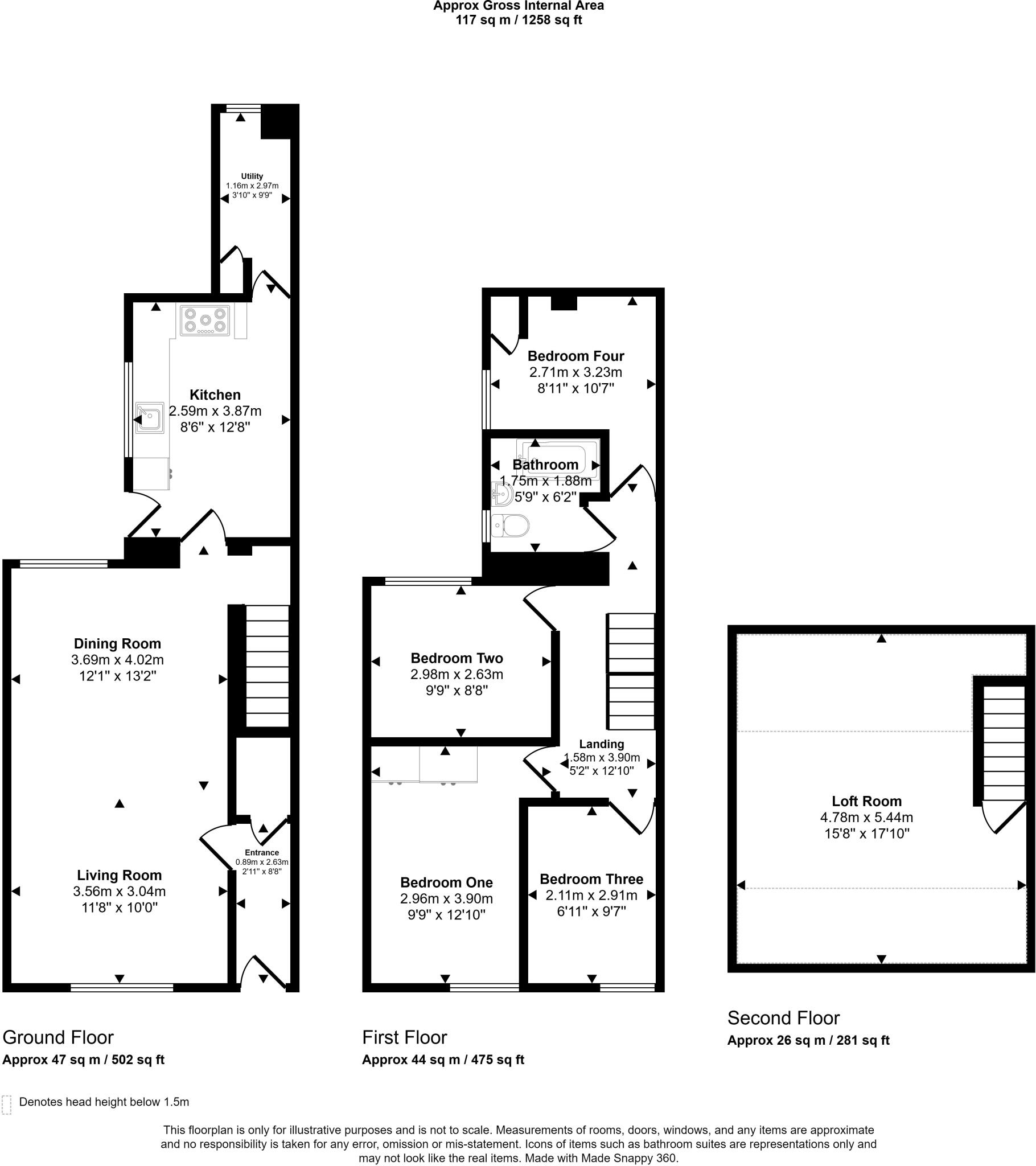 Glyn Street, Ynysybwl, Pontypridd floorplan