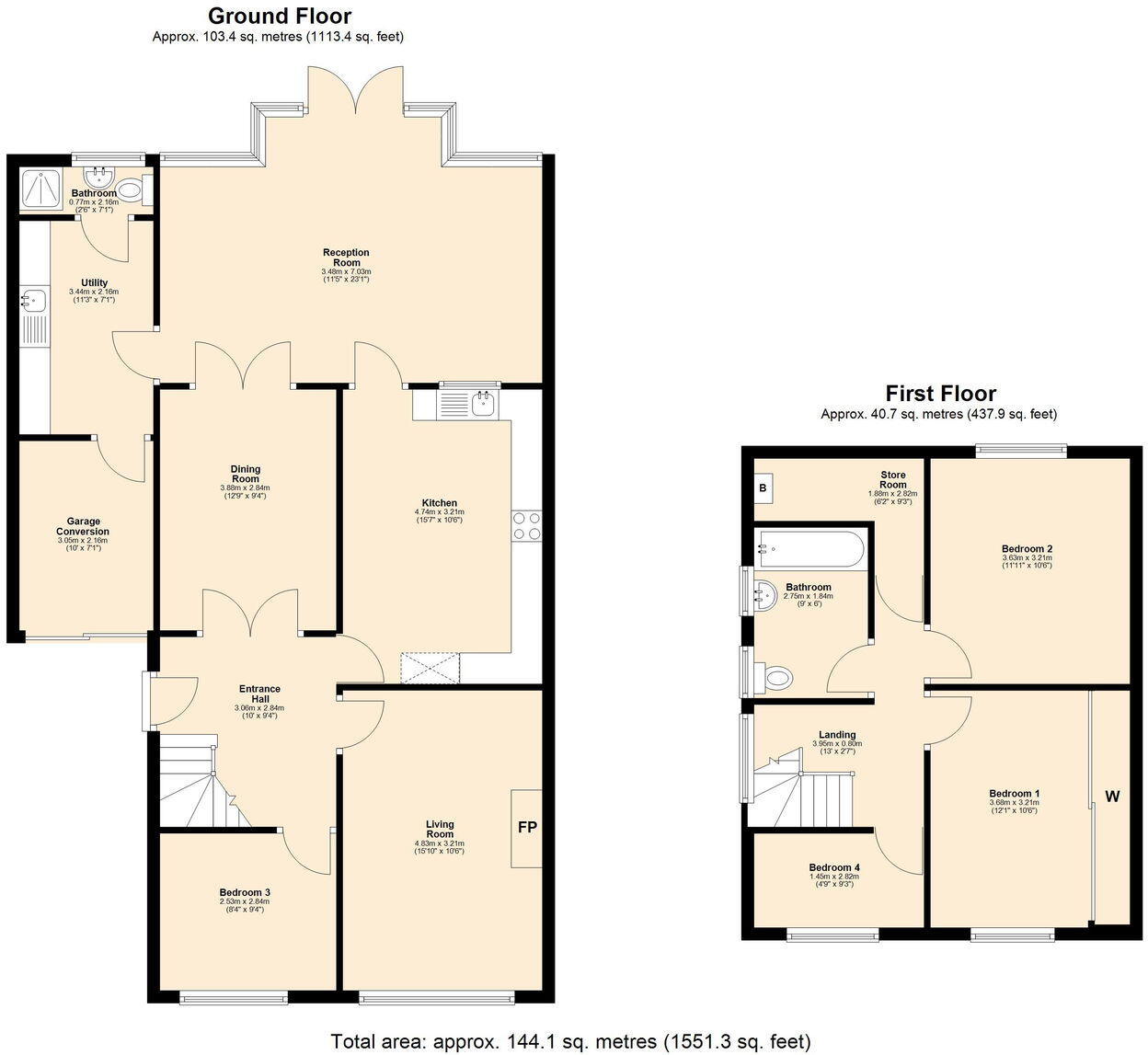 Tiverton Avenue, Skelmersdale, WN8 8PA floorplan