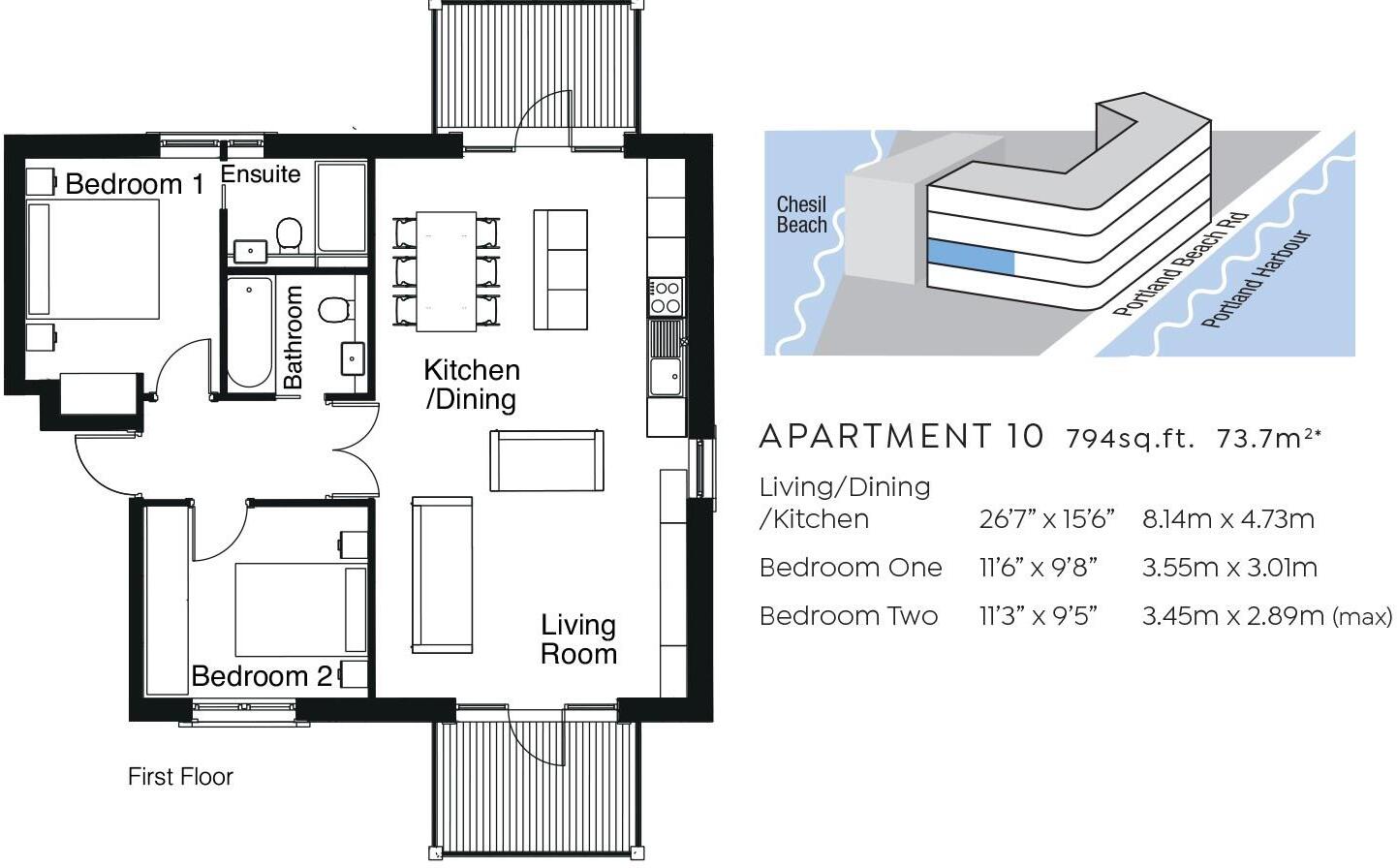 No.1 Chesil Beach, Ferrymans Way, Weymouth floorplan