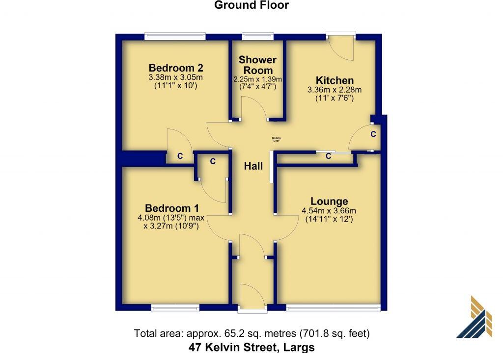 47 Kelvin Street, Largs, KA30 9BD floorplan