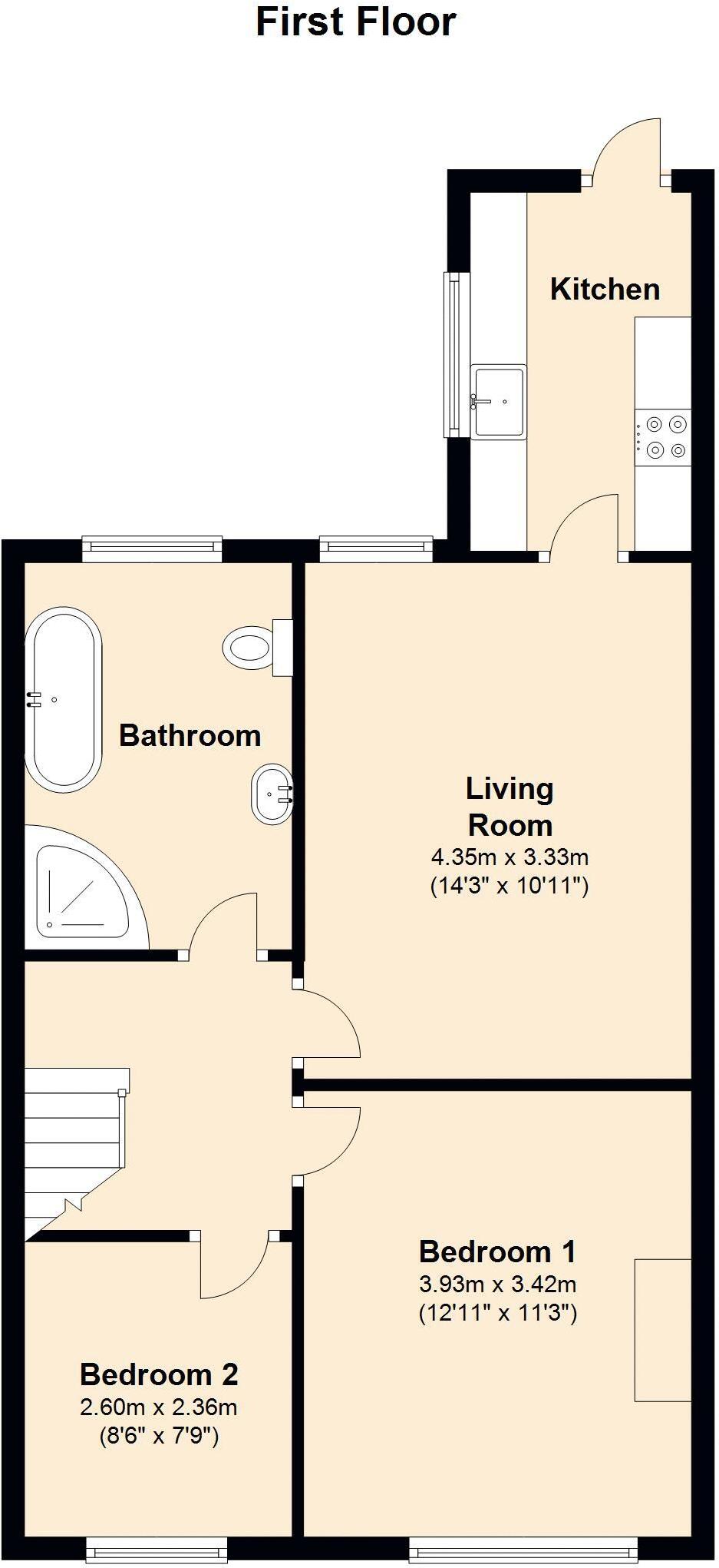 Napier Road, Swalwell floorplan