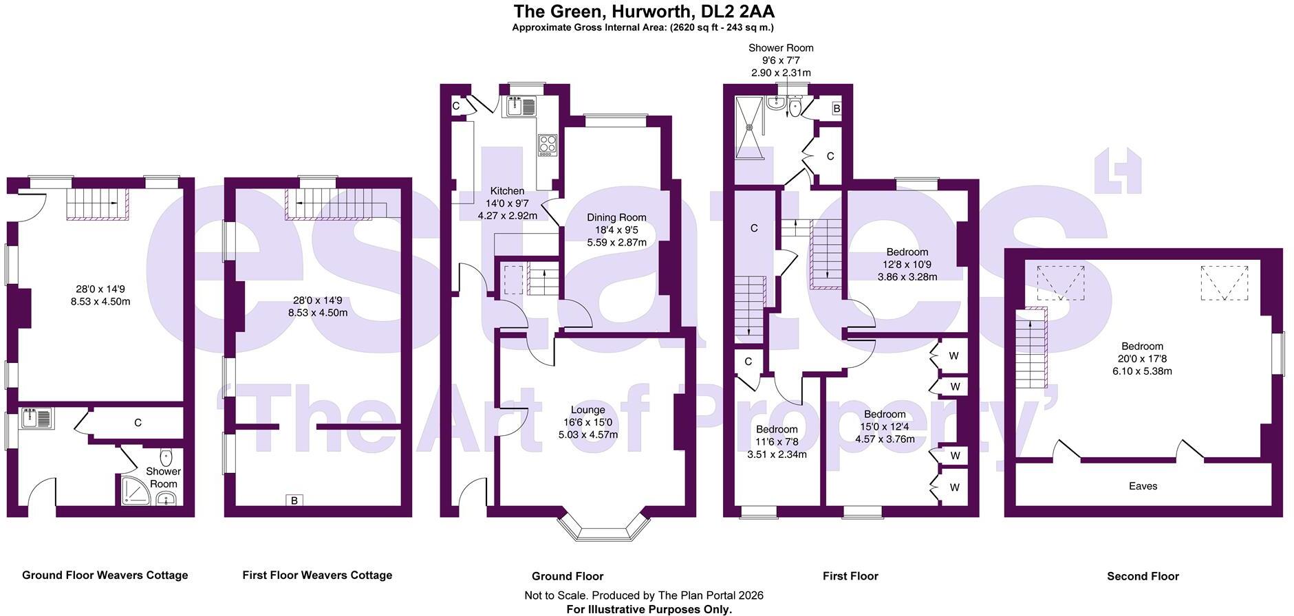 The Green, Hurworth, DL2 2AA floorplan