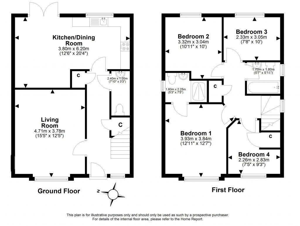 45 Home Avenue, Dunbar, EH42 1QE floorplan