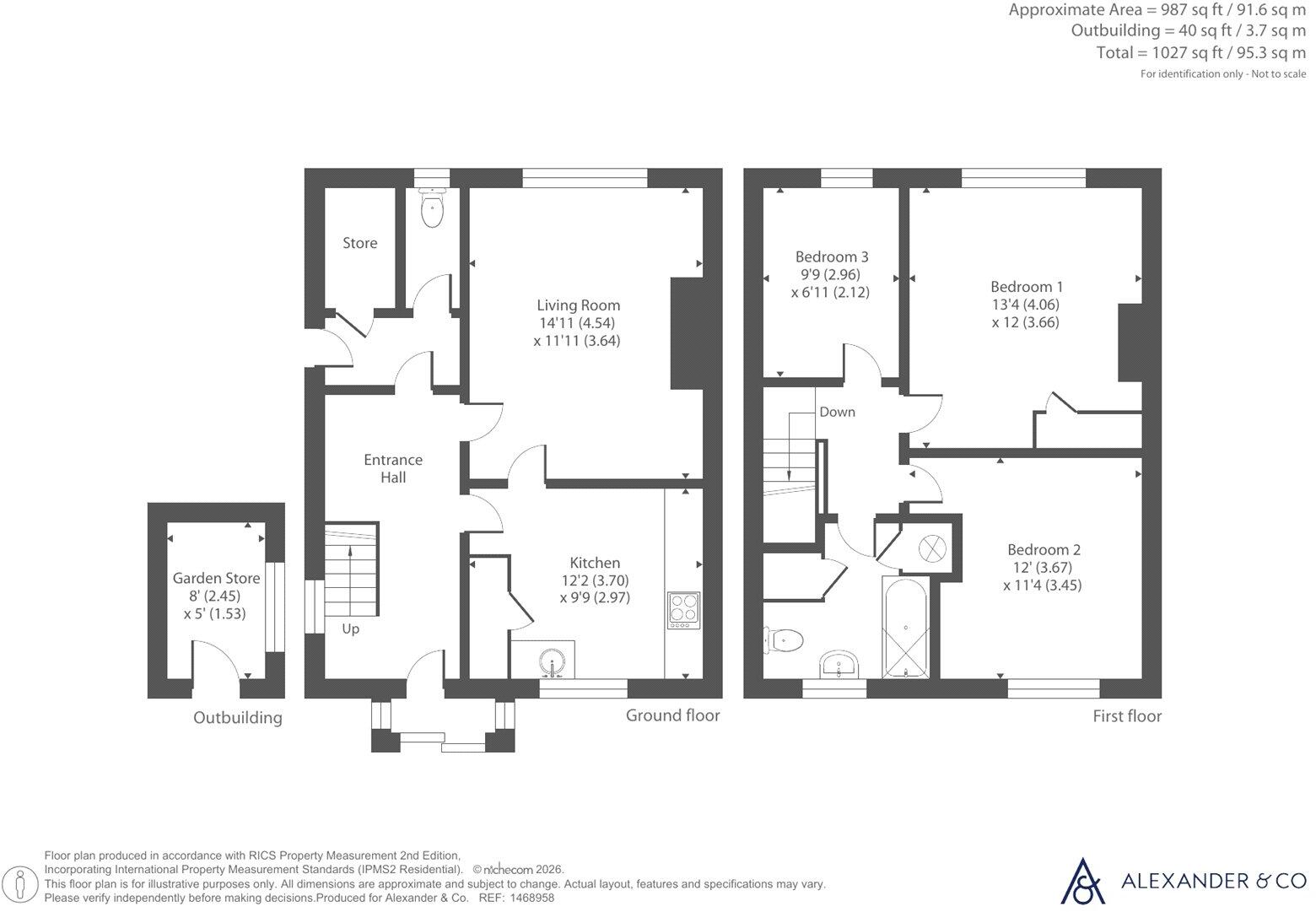 Beaumont Crescent, Brackley, Northamptonshire floorplan