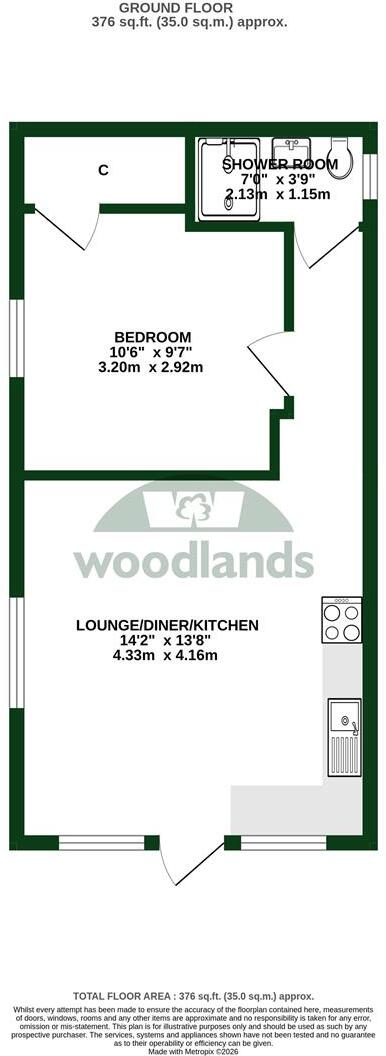 London Road South, Merstham floorplan