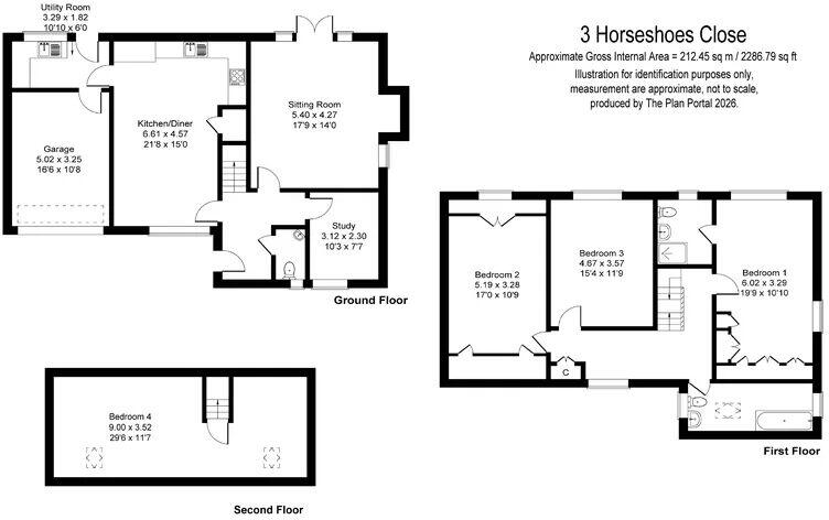 Horseshoes Close, Grendon Underwood, Buckinghamshire.  floorplan