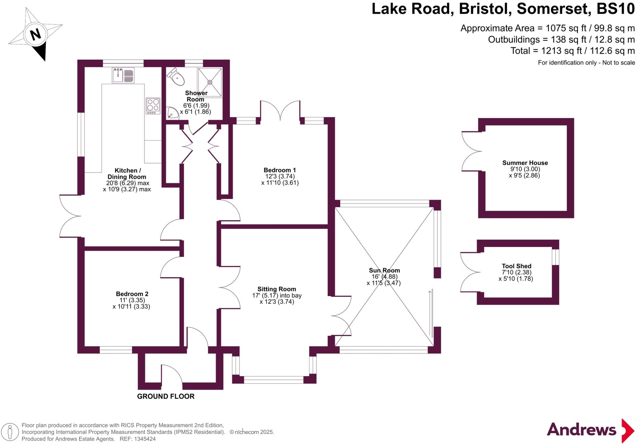 Lake Road, Bristol, Somerset, BS10 floorplan